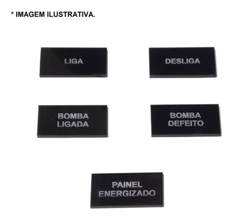 Placa Acr Lico P Painel El Trico Personalizada Mebuscar Brasil