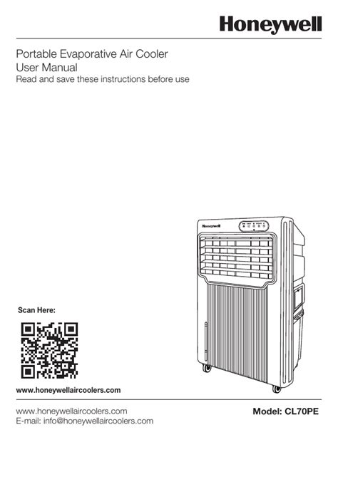 Portable Evaporative Air Cooler User Manual | Manualzz