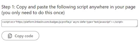How To Add A Linkedin Profile Badge To Your Blog Online Resume Or Website