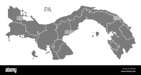 Mapa De Las Provincias De Panama Immagini E Fotografie Stock Ad Alta