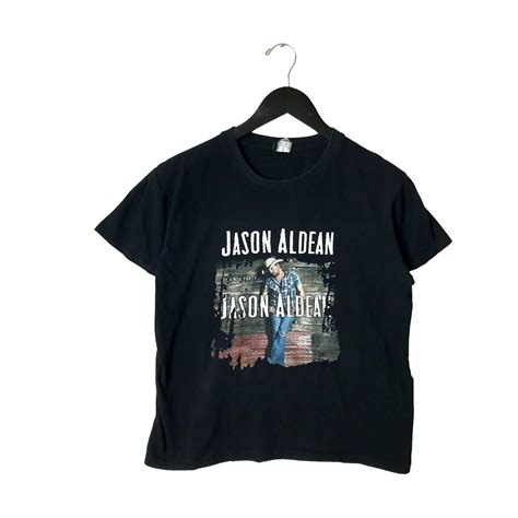 Jason Aldean T Shirt Black Large L American Country Depop