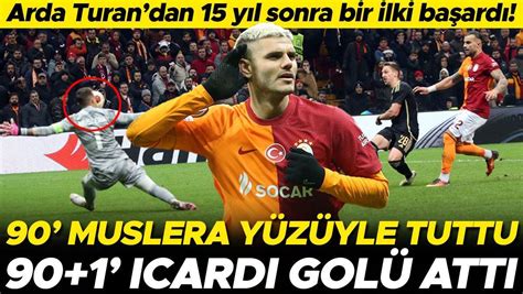 Galatasaray Sparta Prag maçına damga vuran 1 dakika Muslera ve Icardi