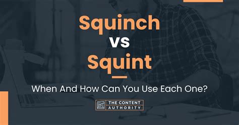 Squinch vs Squint: When And How Can You Use Each One?