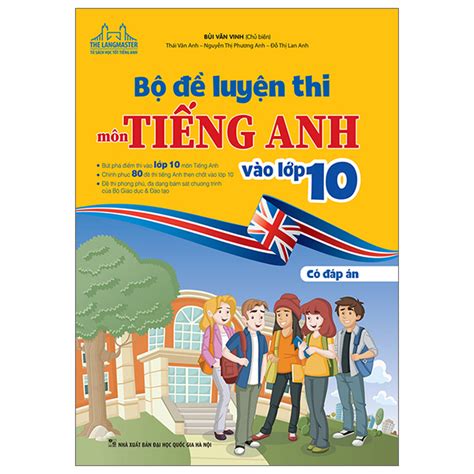 Sách Bộ Đề Luyện Thi Môn Tiếng Anh Vào Lớp 10 Có Đáp Án FAHASA