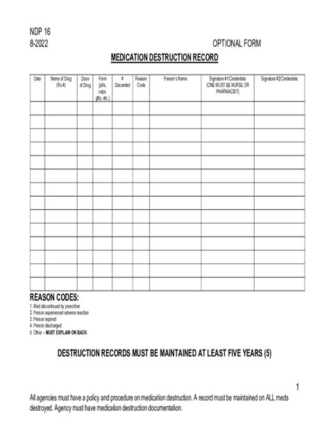 Fillable Online Mh Alabama Medication Disposal Sheet Fax Email Print