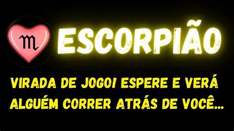 Escorpi Ovirada De Jogo Espere E Ver Algu M Correr Atr S De Voc