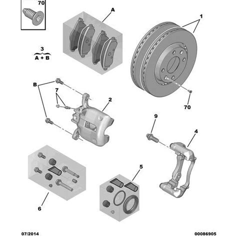 Citroen Berlingo Brake Caliper Fixing Screw 4405 58 Citroen Direct