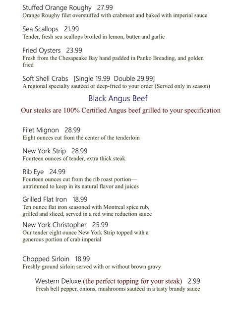 Menu at Pappas Restaurant and Sports Bar, Cockeysville