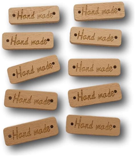 Stuks Handmade Houten Knopen Houten Label Labels En Knopen