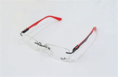 Ray Ban Rimless Eyeglass Frames Red Vision Care Opticians