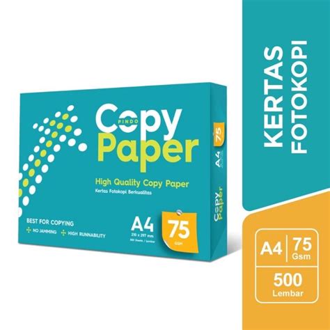 Jual Kertas A4 Copy Paper 75gr Isi 500 Sidu Ik Aone Shopee Indonesia