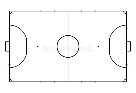 Futsal Court or Field. Sport Background Stock Vector - Illustration of ...