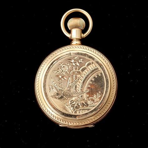 Elgin 14k Yellow Gold Hunting Case Pocket Watch