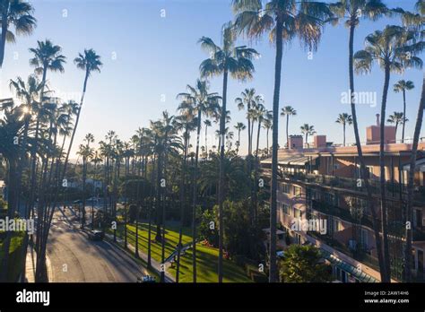 Stunning Aerial View Of Beverly Hills Neighborhood Beverly Hills Hotel