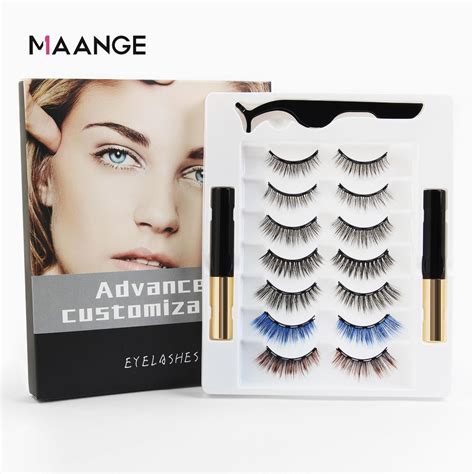 Cheap Pairs Magnetic Eyelashs Set Magnet Liquid Eyeliner Pairs