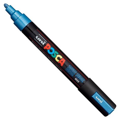 Posca Paint Pen Medium Pc 5m Metallic Blue