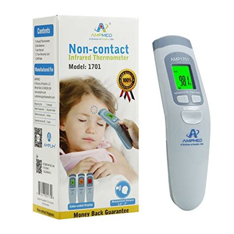 Amplim Non Contact No Touch Digital Forehead Thermometer For Adults