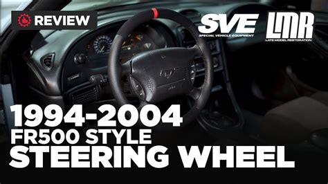 1994 2004 Mustang Sve Fr500 Style Steering Wheel W Red Sight Line