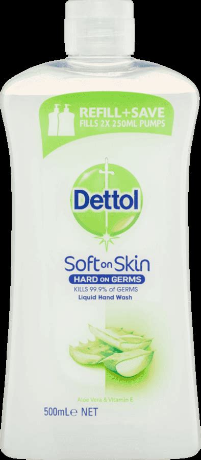 Liquid Hand Wash Aloe Vera Vitamin E Refill 500ml Dettol NZ