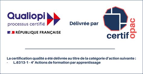 Logo marque et règles d usage Qualiopi Certifopac