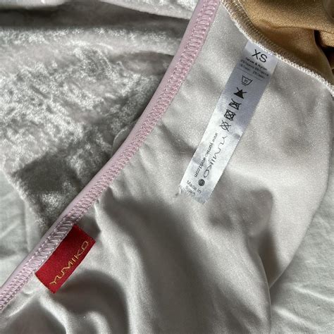 Xs Yumiko Kate Leotard White Velvet Light Pink Depop