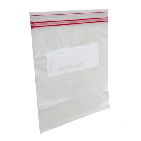 Wholesale Cryovac Zipper Storage Bag Quart Size Single