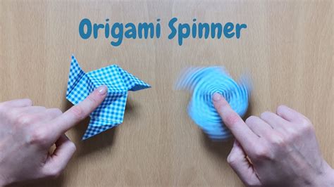 Origami Spinner Paper Spinner For Beginners Youtube