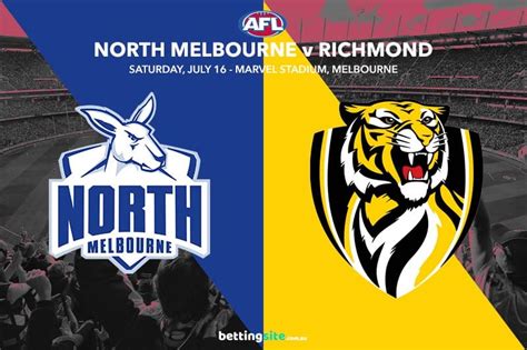 North Melbourne Kangaroos V Richmond Tigers Afl Tips 16 7 22