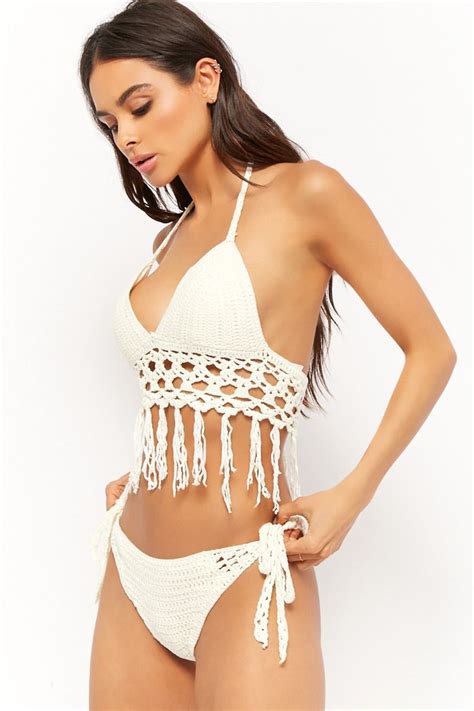 Fringe Crochet Bikini Set Forever