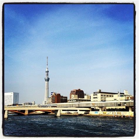 The Sumida river and the Skytree tower, Tokyo. photo by Naomi Kawakami ...