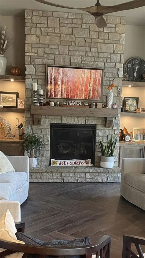 Stone Fireplace Built Ins For Cozy Living Rooms