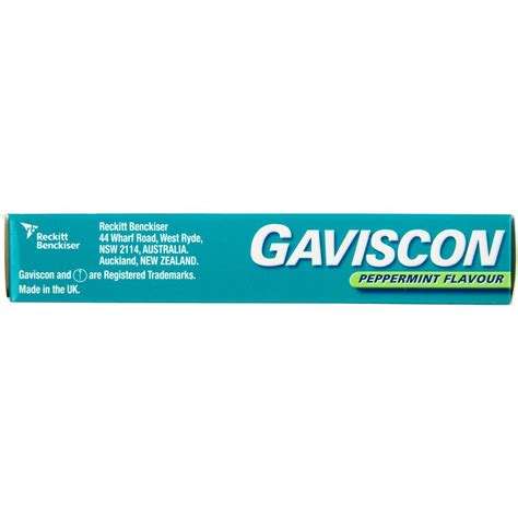 Gaviscon Peppermint Flavour Chewable Tablets 24 Pack Woolworths