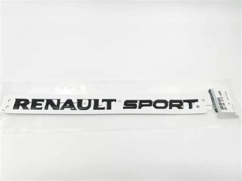 LOGO EMBLEMA RENAULT Megane Sport RS IV Clio 4 GT Insignia Negro