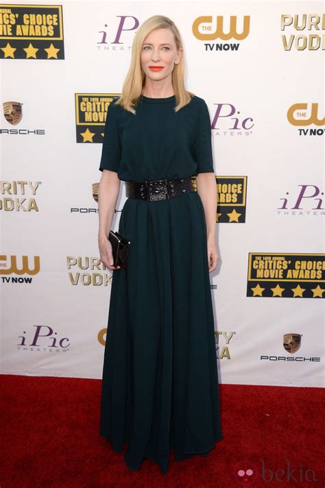 Cate Blanchett En La Alfombra Roja De Los Critics Choice Movie Awards 2014 Critics Choice