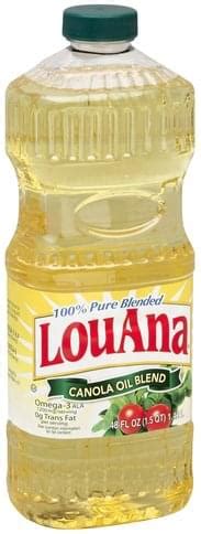 Louana Pure Blended Canola Oil Blend Oz Nutrition