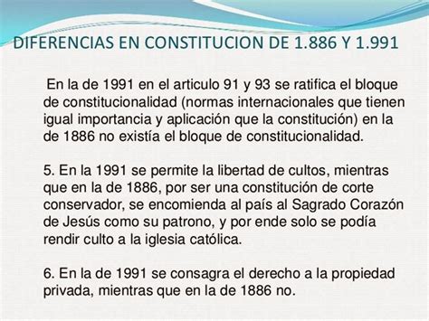 Constituciones PolÍticas De Colombia Diferencias Entre La ConstituciÓn