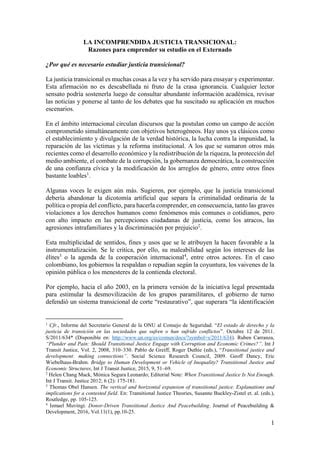 La Incomprendida Justicia Transicional Pdf