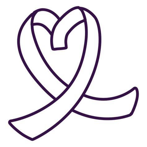 Ribbon Heart Stroke Png And Svg Design For T Shirts