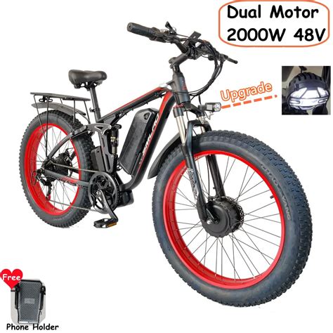 Vélo Électrique À Double Moteur Smlro V3 Pro De 26 Pouces 2000w 48v