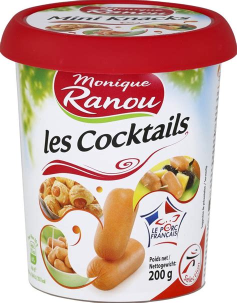 Saucisses Cocktails 100 Pur Porc Monique Ranou 200 G