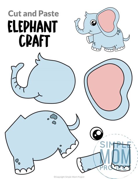 Free Printable Elephant Craft Template