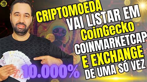 BOMBÁSTICO CRIPTOMOEDA VAI TER 3 LISTAGENS DE UMA VEZ E PODE TER MEGA