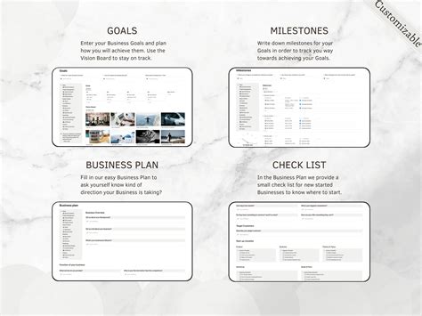 Notion Business Planner Notion Freelance Business Notion Gestión de