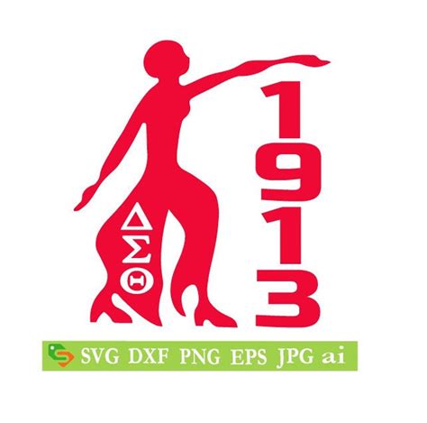 Delta Sigma Theta AEO 1913 Cut File Silhouettecricut Jpeg Etsy