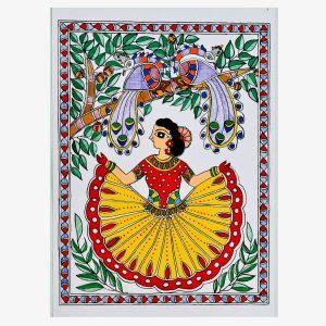 Cute Size Madhubani Painting Wall Hanging Art Home