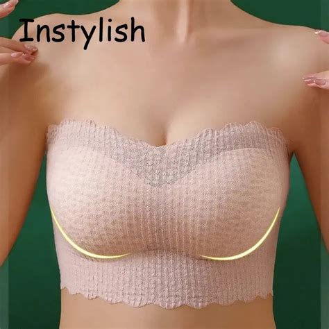 Sexy Invis Vel Suti Tubo Topos Sem Al As Suti S Sem Costura Bralette