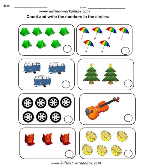 Rote Counting Worksheets