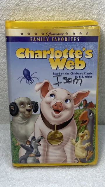 Charlottes Web Vhs 1996 Clamshell Yellow Animated Wilber £272