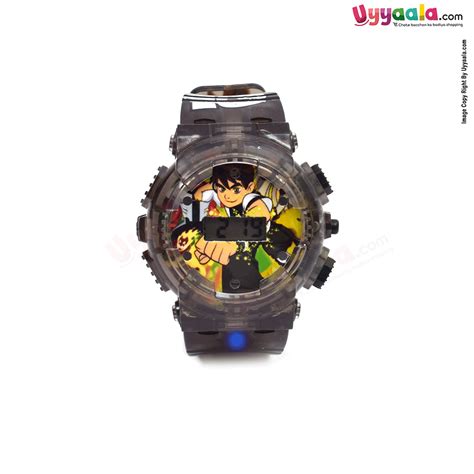 Ben 10 Kids Digital Backlight Wrist Watch With Reflex Strap