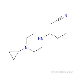 Cyclopropyl Ethyl Amino Ethyl Amino Pentanenitrile Structure